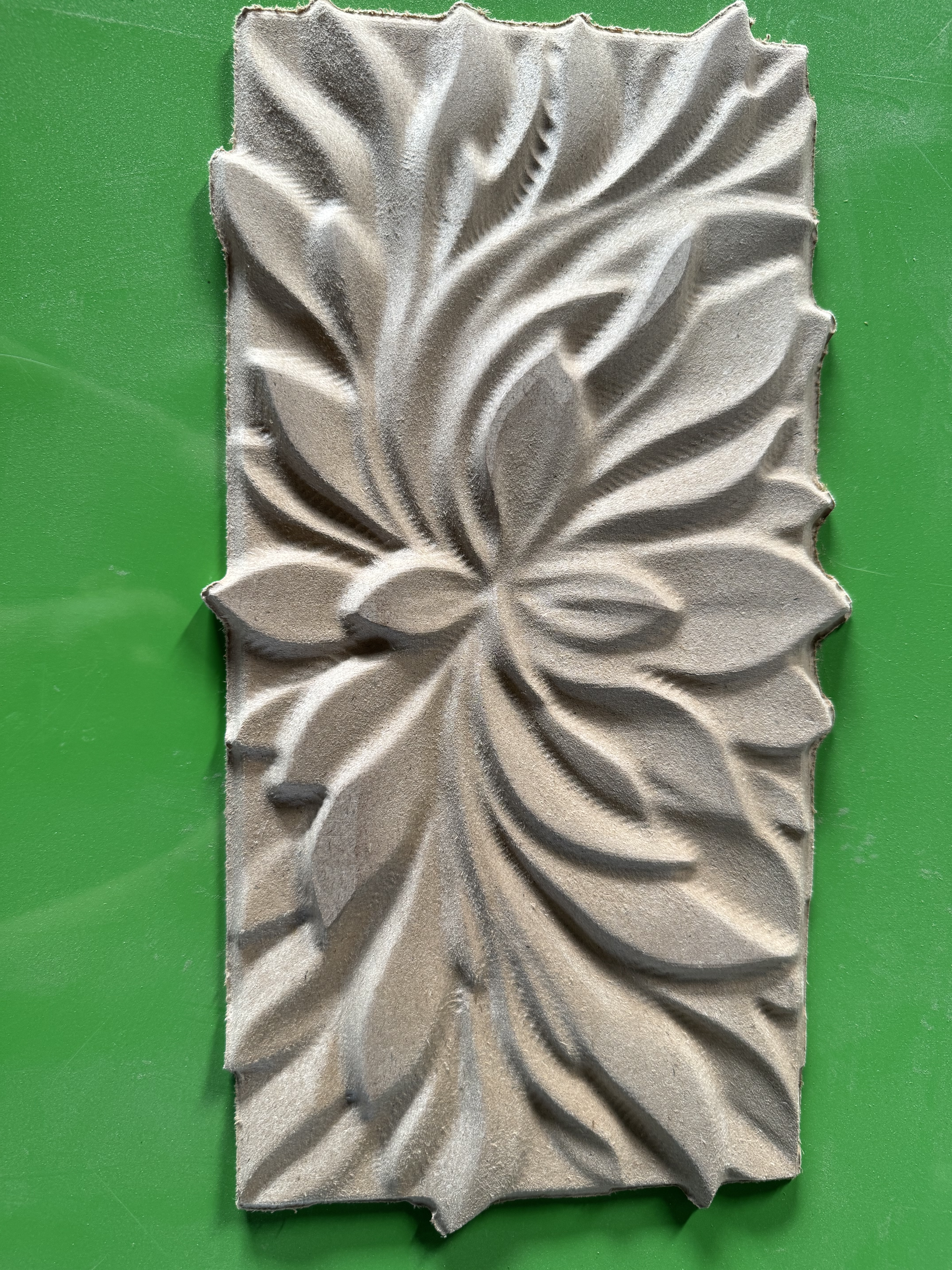Flower Engraving = MDF Board