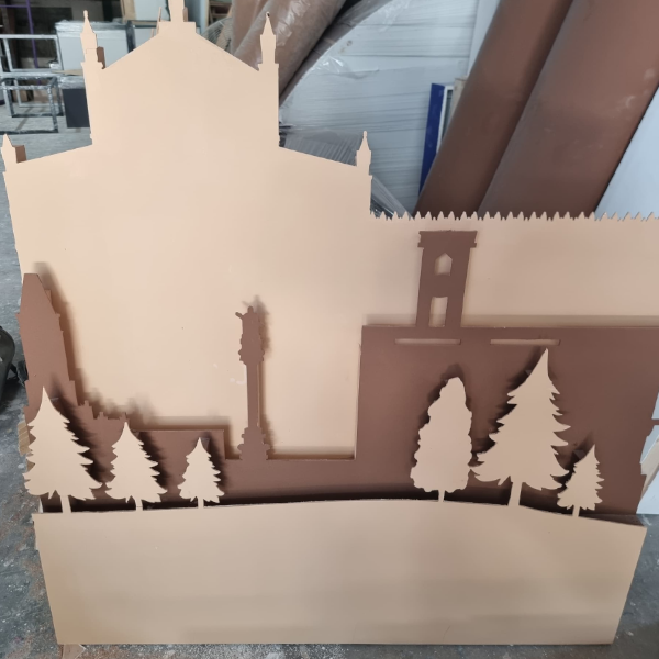 Flower Engraving = MDF Board