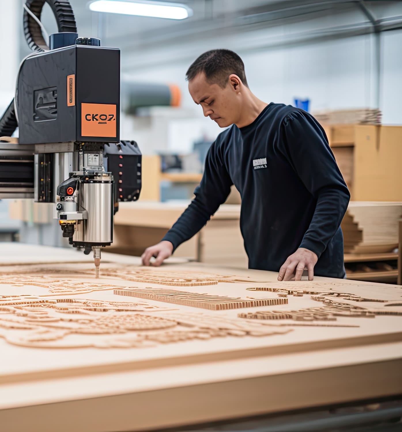 Flower Engraving = MDF Board